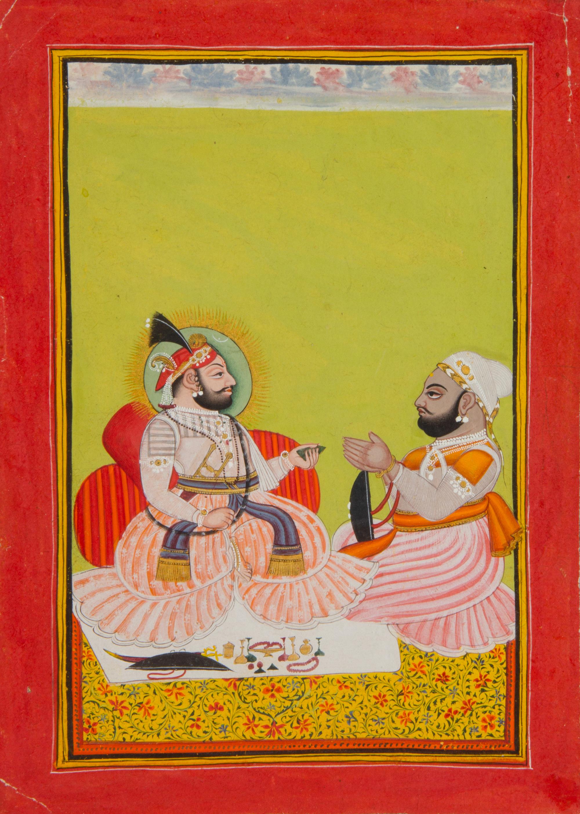 An Indian Miniature Painting 11 1/2 x 8 1/4 inches (image). — MEWAR, CIRCA 1790
