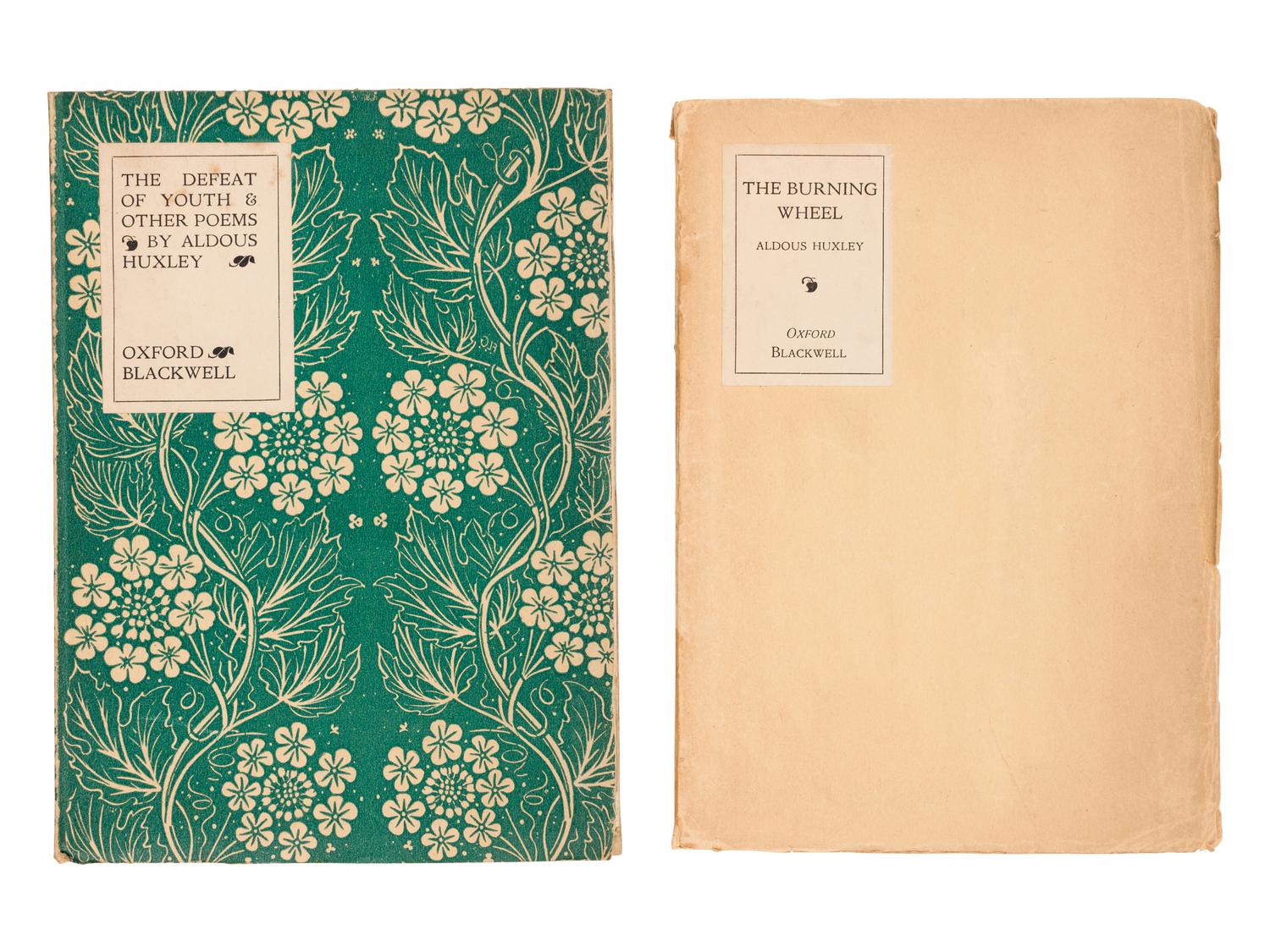 HUXLEY, Aldous (1894-1963). The Burning Wheel . Oxford: B.H. Blackwell, 1916.