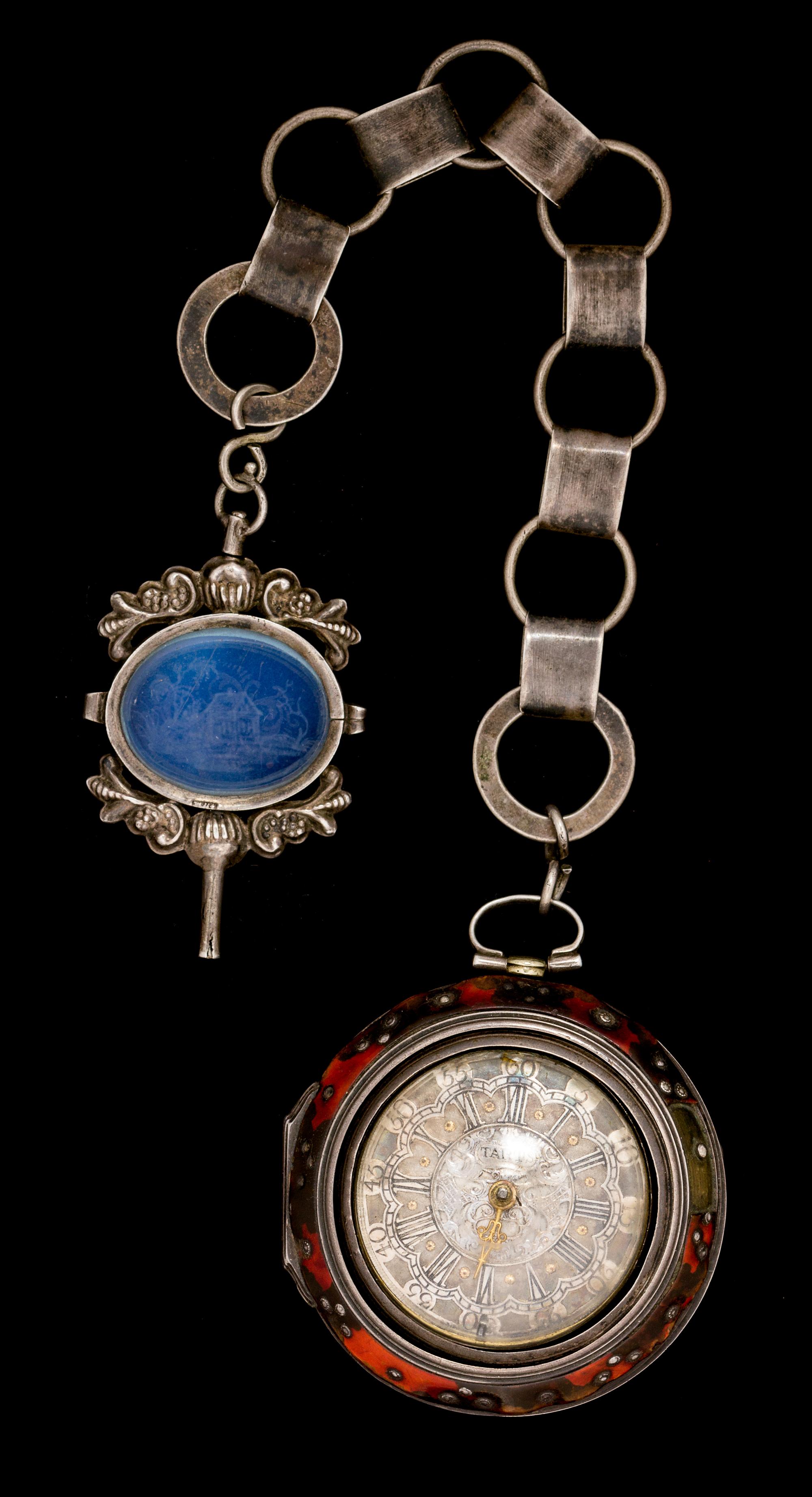 A Triple Cased Keywound Verge Movement Pocket Watch, TARTS, Dutch, Late 18th Century,