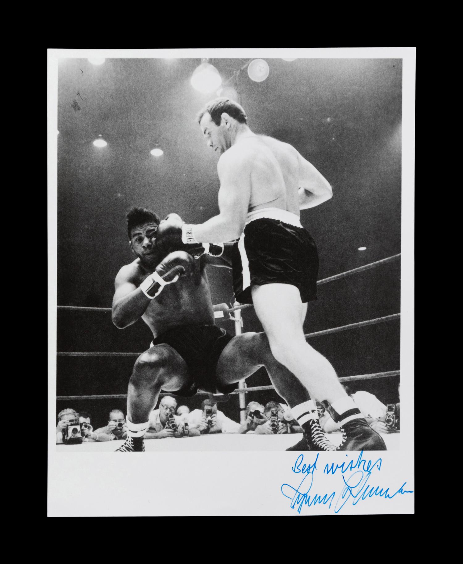A Group of 10 Heavyweight Boxing Champion Signed Photos,