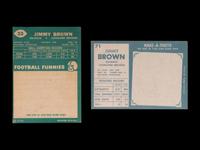 A Group of 1960 and 1961 Topps Jim Brown Football Cards,