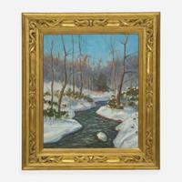 Walter Emerson Baum (American, 1884-1956) Winter Stream
