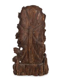 A Monumental Chinese Parcel Gilt Carved Harwood Figure of Guanyin
