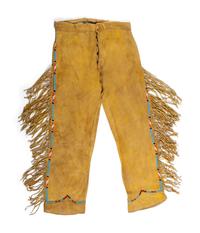 Northern Plains Beaded Hide Trousers