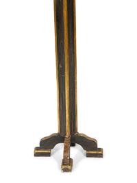 A Pair of Neoclassical Style Black and Gilt Torcheres