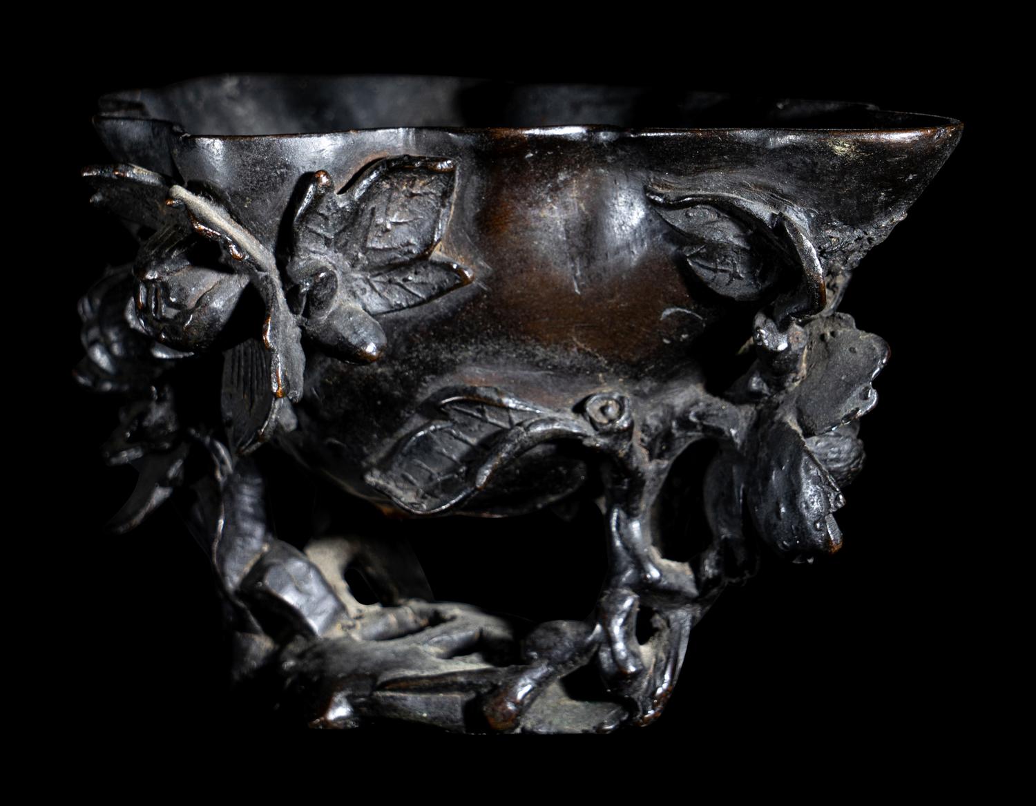 A Bronze Libation Cup