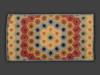 Two American Geometric Hooked Rugs