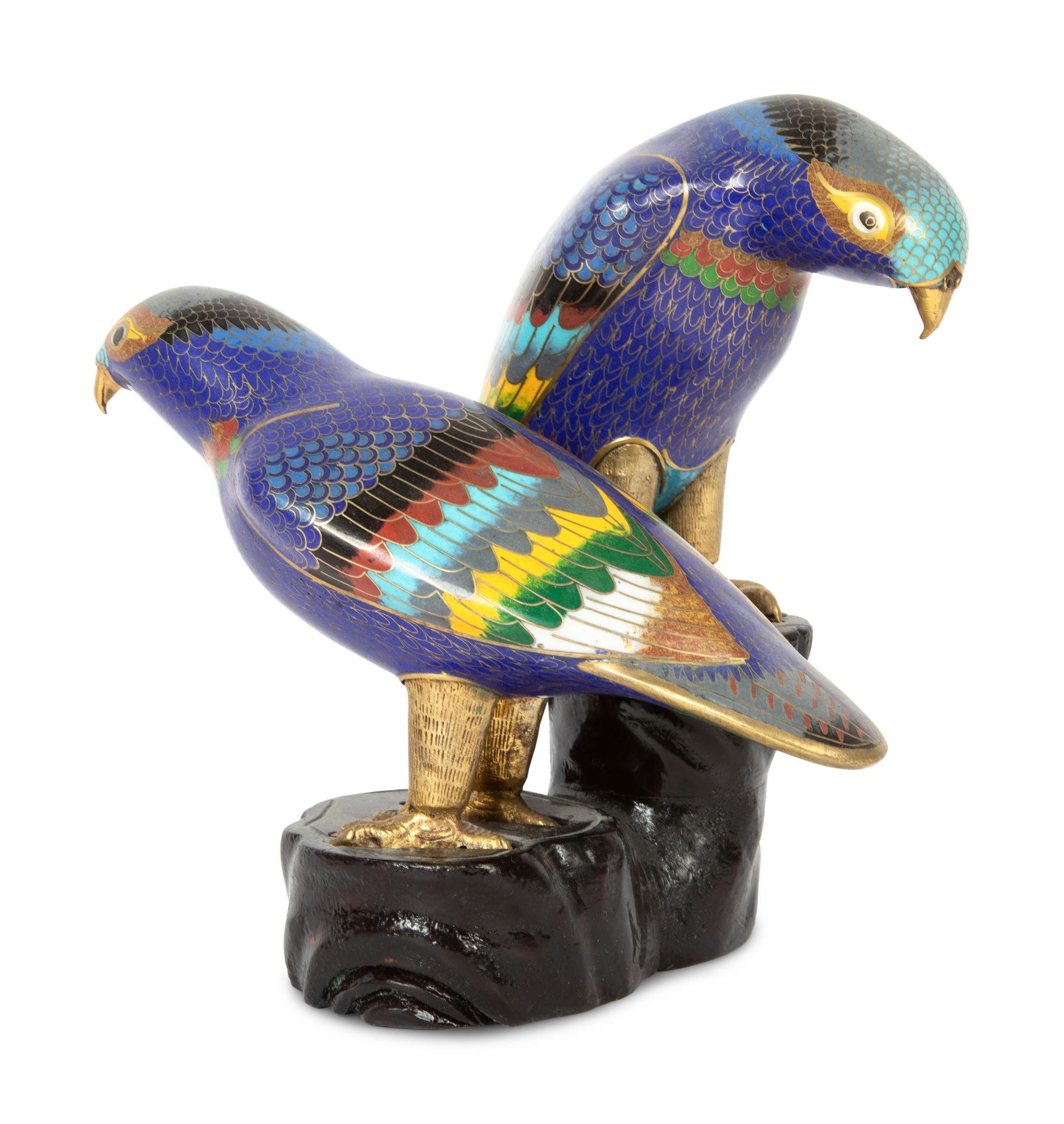 Five Japanese and Chinese Cloisonné articles