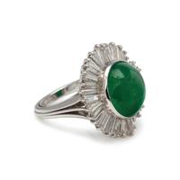 EMERALD AND DIAMOND RING