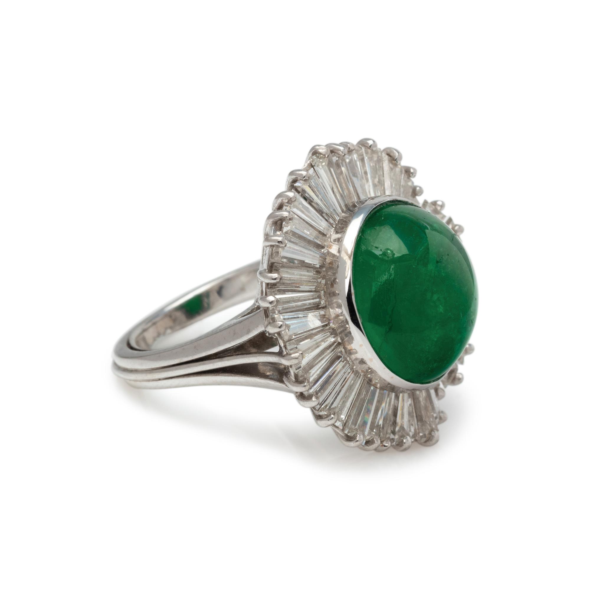 EMERALD AND DIAMOND RING