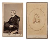 [SEWARD, William H. (1801-1872)]. 3 CDVs including Secretary Seward's Diplomatic Party, At Trenton High Falls, N. Y. Utica, NY: W. J. Baker, 1863.