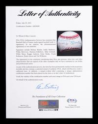 A 1980s 500 Home Run Club Signed Autograph Baseball Featuring 11 Autographs (PSA Authentic)