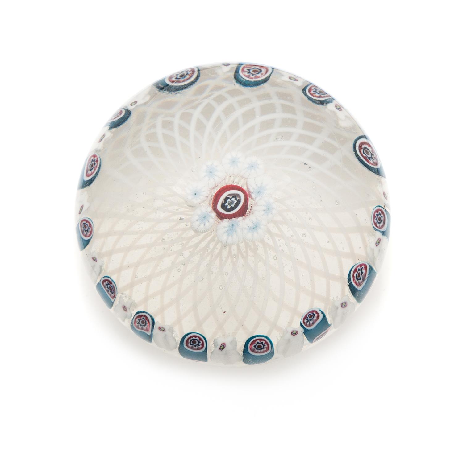 New England Glass Company, 19TH CENTURY, (1818-1878), a millefiori paperweight