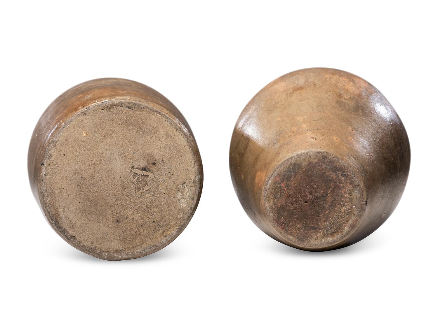 Two Mead Family Stoneware Vessels