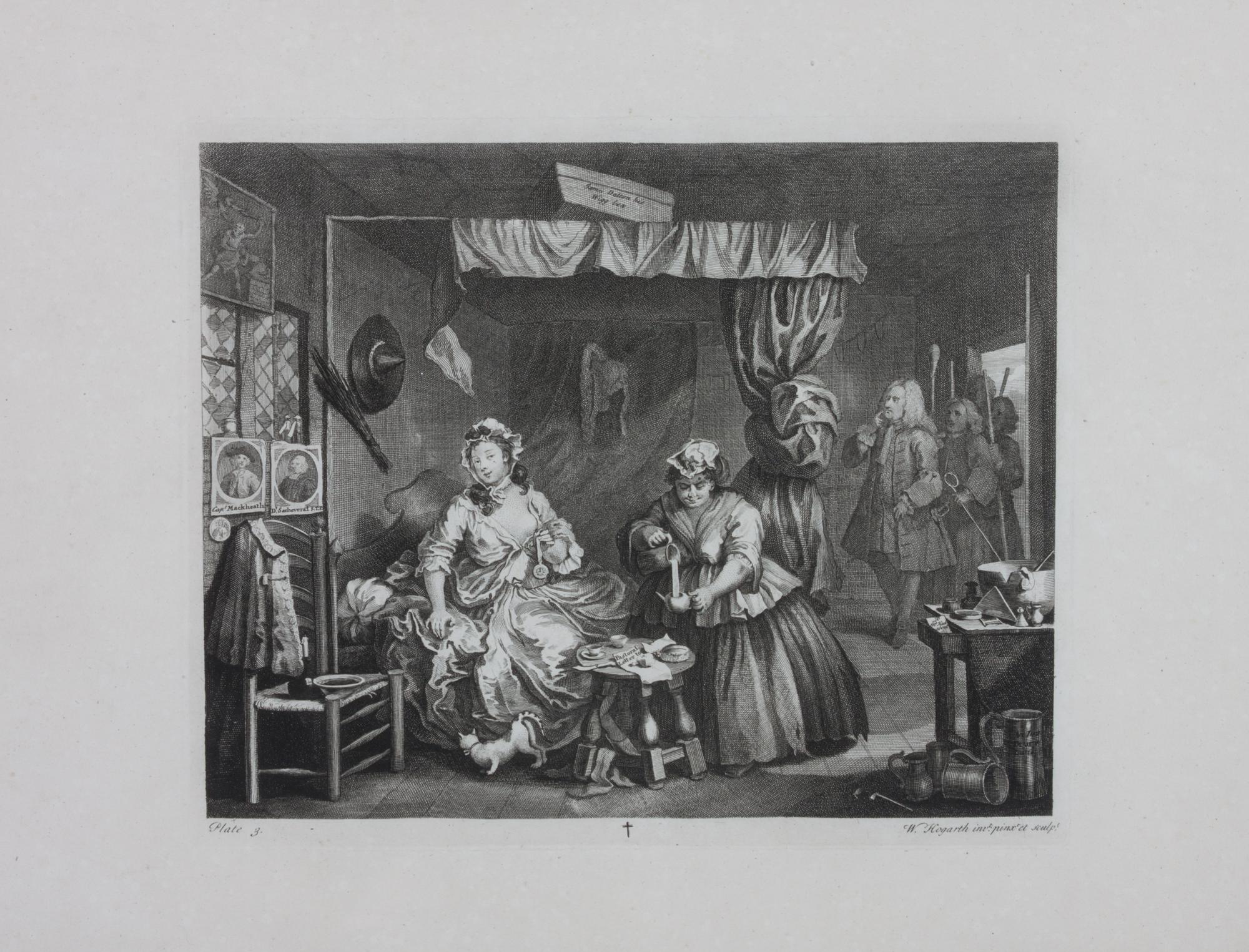 William Hogarth, (British, 1697-1764), A Harlot's Progress (plates 1-6)