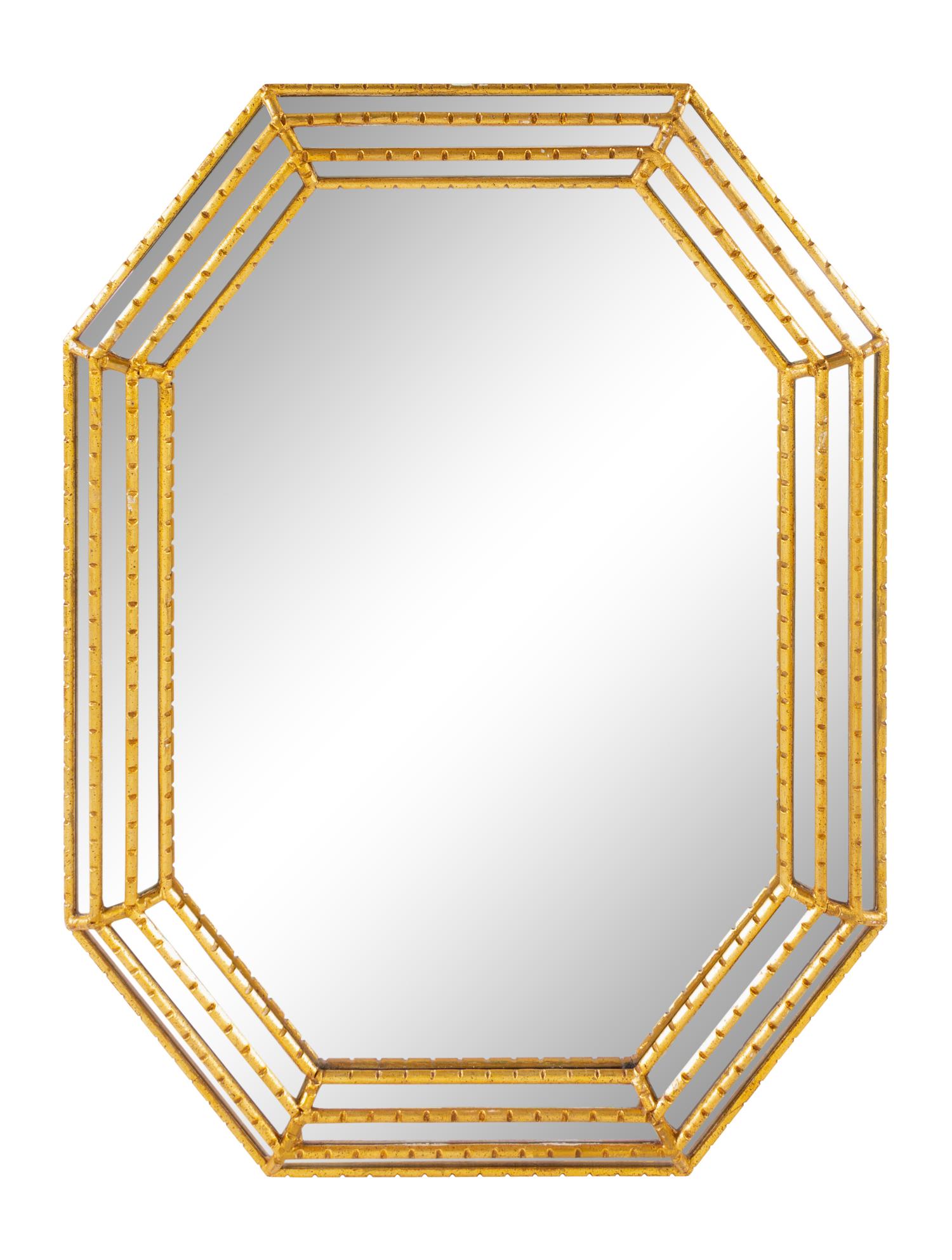 A Contemporary Gilt Decorated Mirror