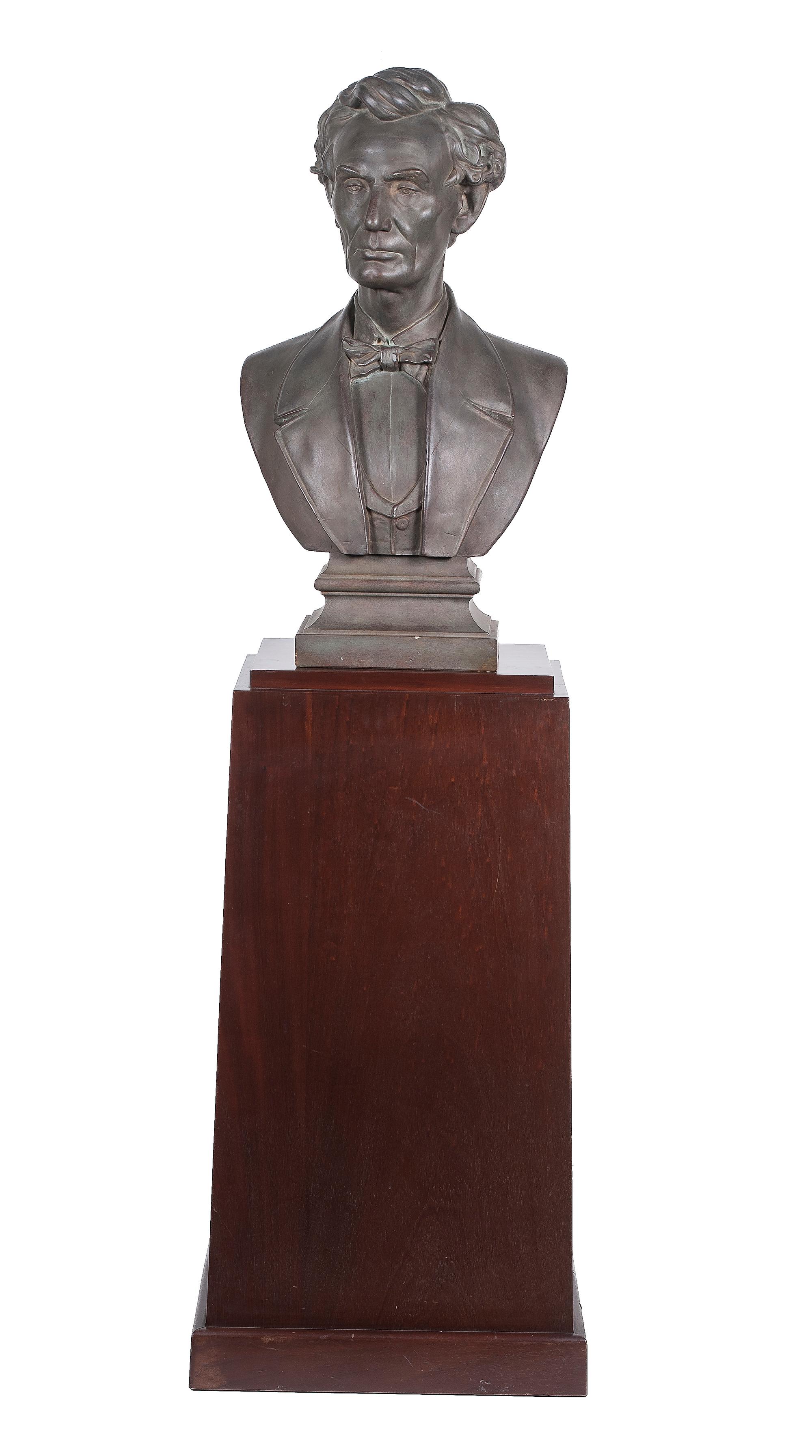 [LINCOLNIANA]. Plaster bust of Abraham Lincoln. N.p.: n.p., n.d.
