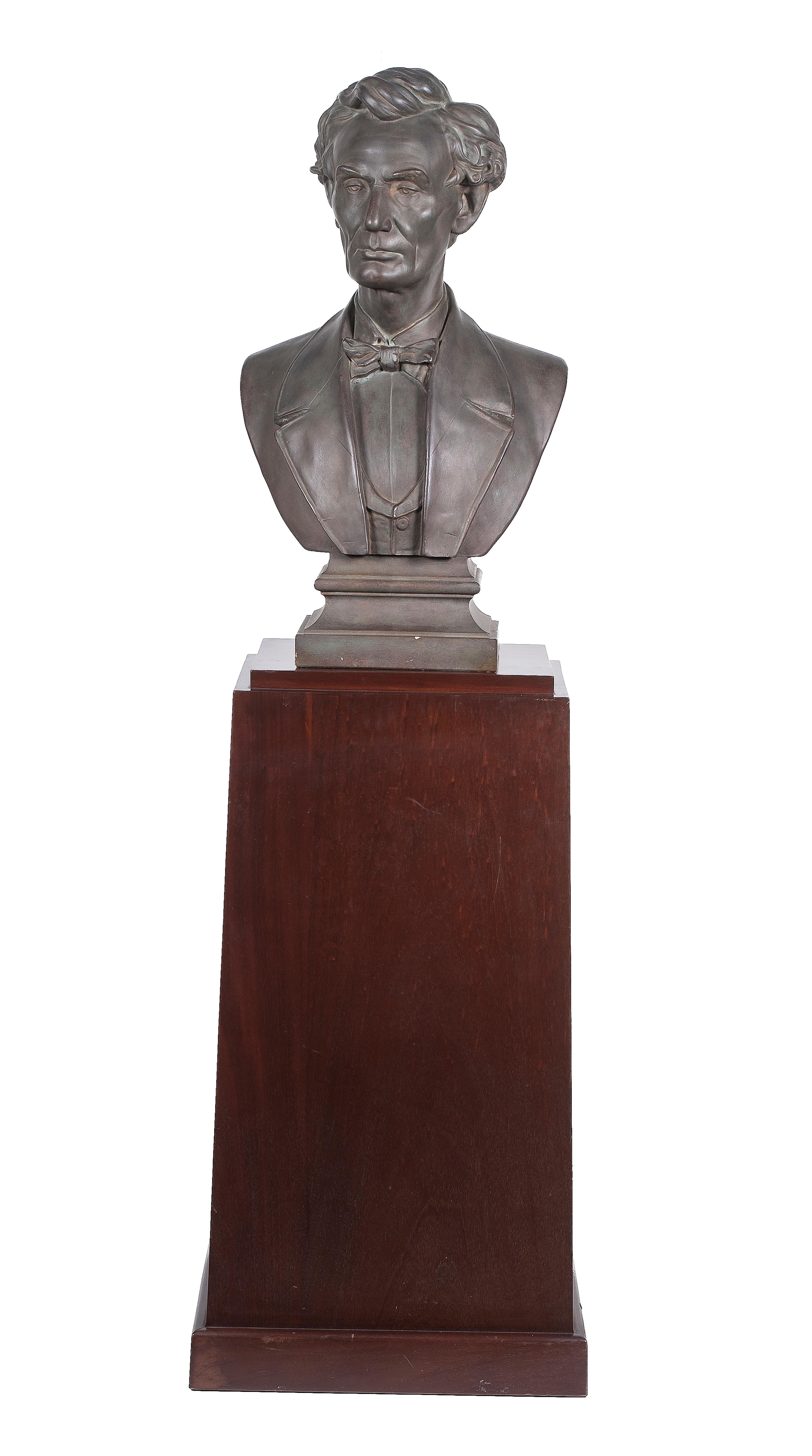 [LINCOLNIANA]. Plaster bust of Abraham Lincoln. N.p.: n.p., n.d.