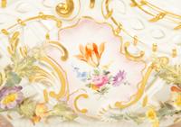 A Meissen Porcelain Footed Oval Center Basket — 19th Century