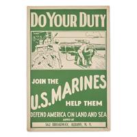 [World War I] Do Your Duty Join the U.S. Marines Poster