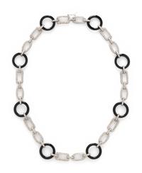 DIAMOND AND ONYX NECKLACE
