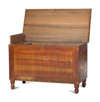 A Country Grain Painted Poplar Blanket Chest