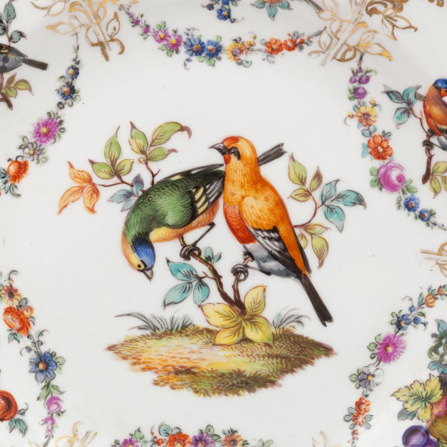 A Herend Rothschild Bird Porcelain Tureen and a Group of Continental Porcelain Articles