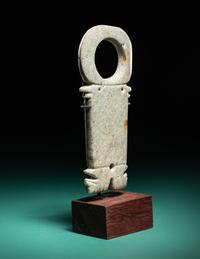 A Costa Rican Jade Figural Pendant