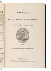 [BURTON, Richard Francis, Sir (1821-1890)]. A group of 8 works related to exploration and scientific journals, comprising: