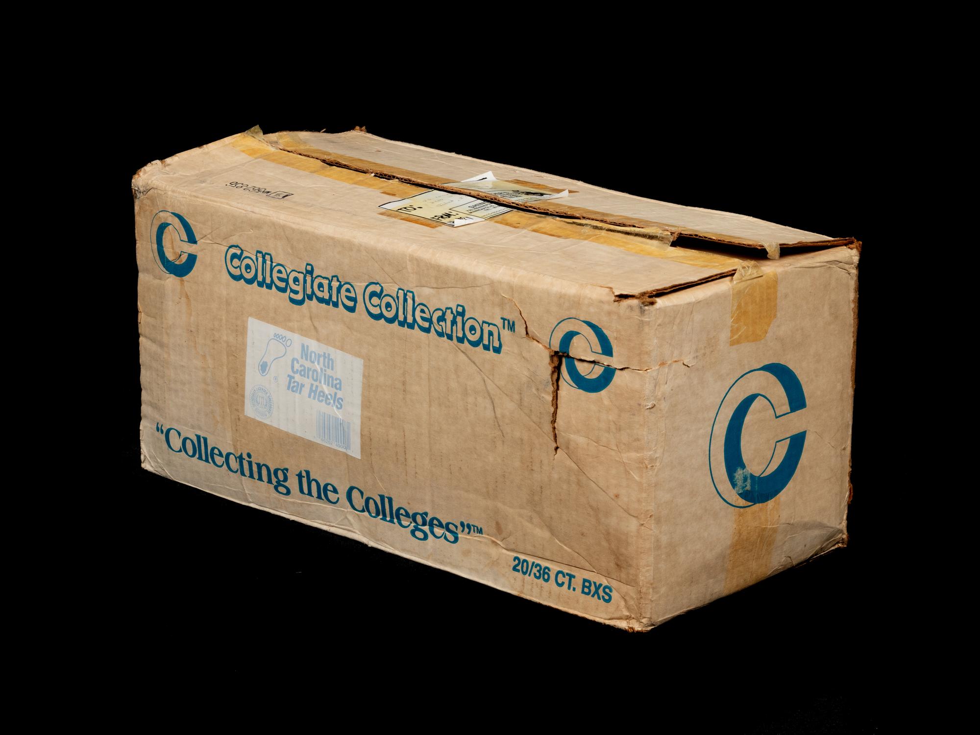 A Factory Case of Collegiate Collection North Carolina Basketball Cards Featuring Michael Jordan