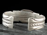 Heavy Sterling Silver and Bisbee Turquoise Cuff Bracelet