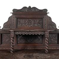 A Continental Carved Oak Serving Table