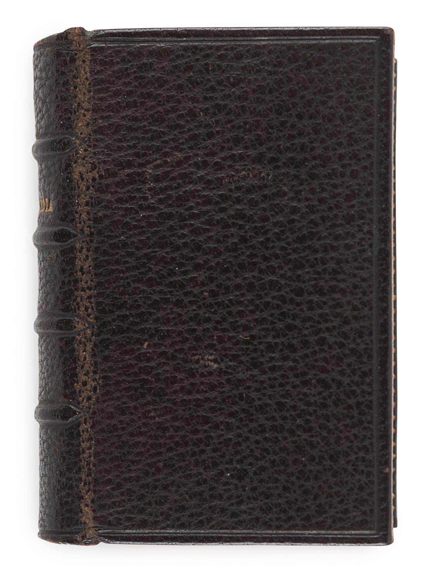 [MINIATURE BOOK]. ALIGHIERI, Dante (ca 1265-1321). La Divina Commedia di Dante. Milan: Ulrico Hoepli, 1878.