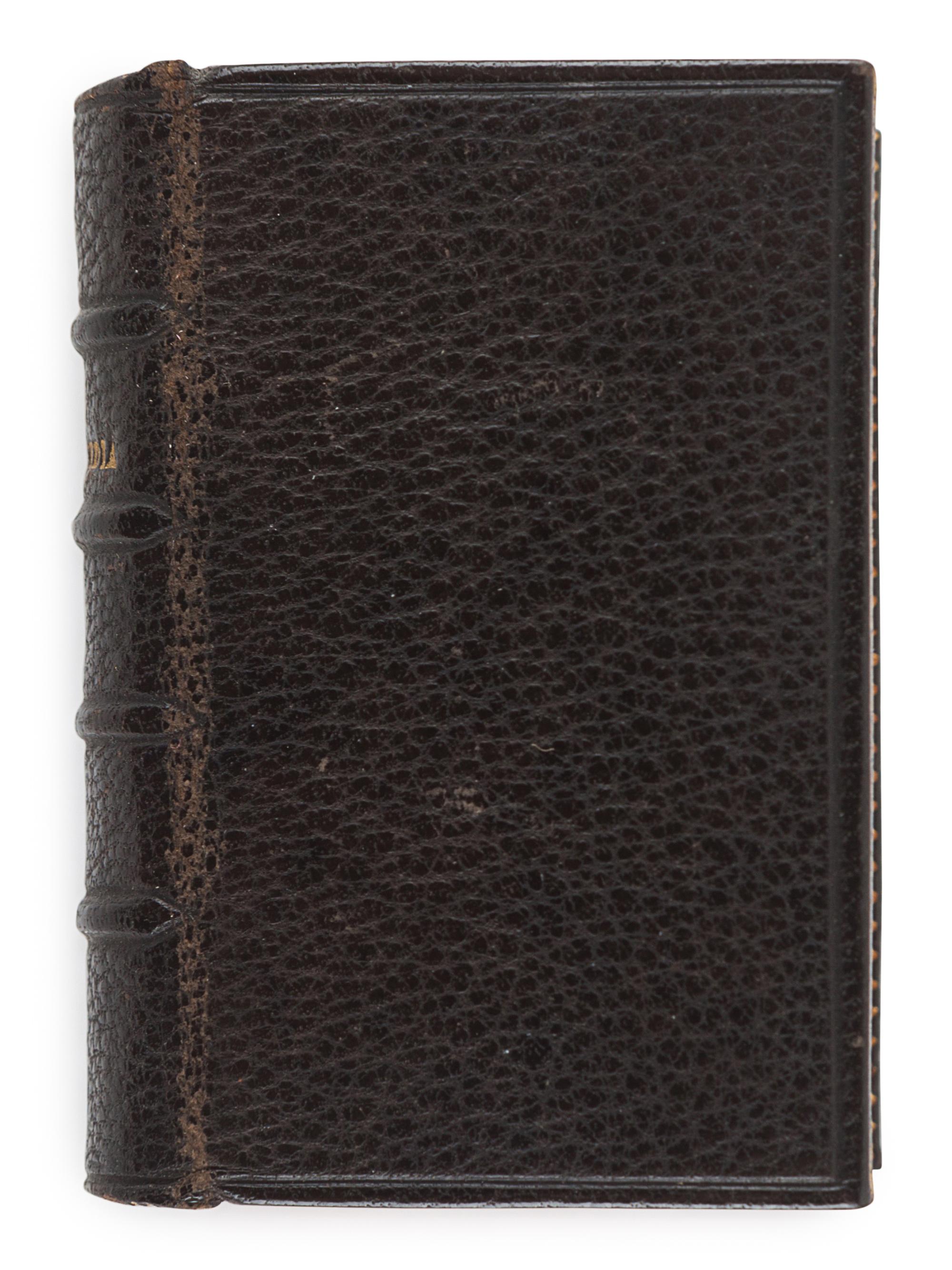 [MINIATURE BOOK]. ALIGHIERI, Dante (ca 1265-1321). La Divina Commedia di Dante. Milan: Ulrico Hoepli, 1878.
