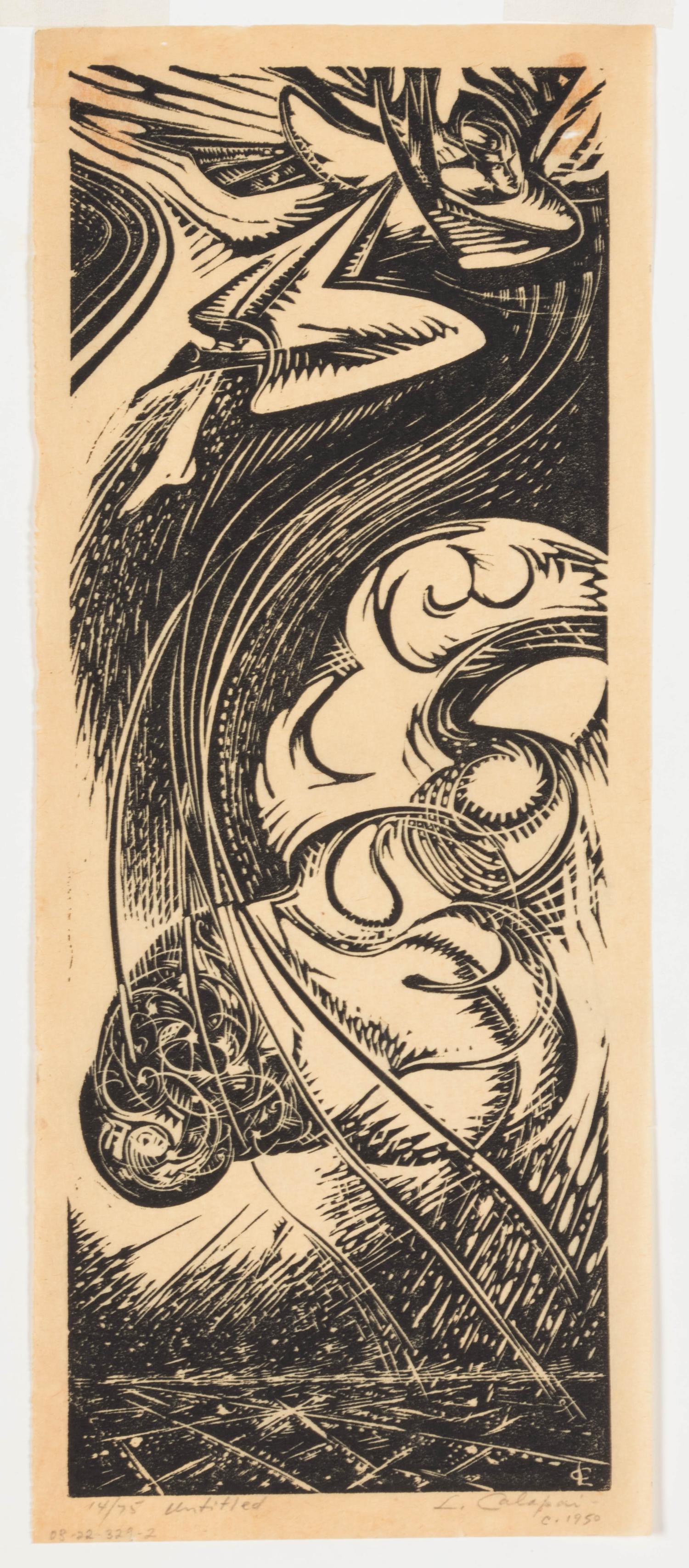 Power Elements , 1944, Untitled , 1948 and Untitled , 1948