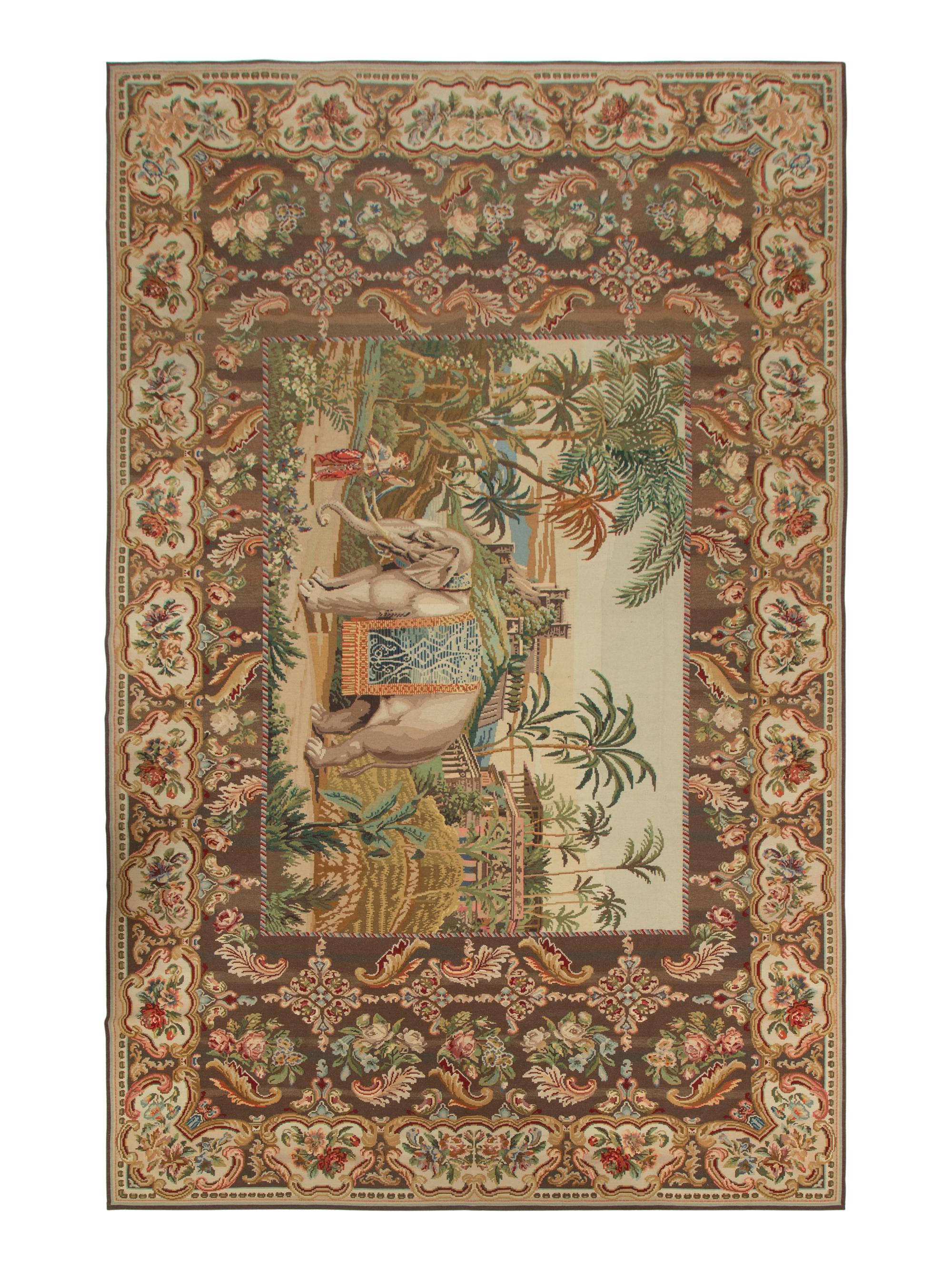 A Continental Needlepoint Rug