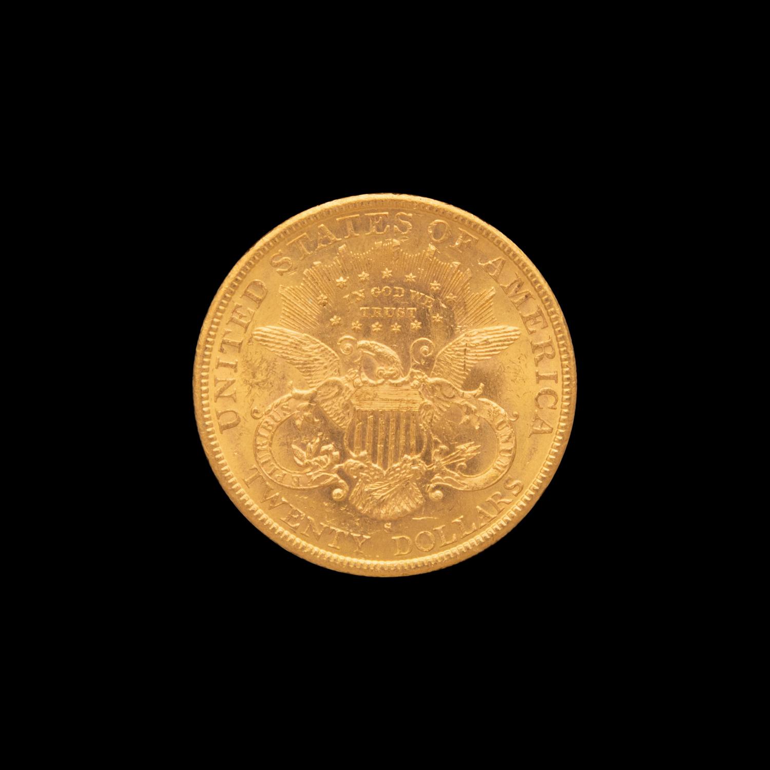 An 1896 Liberty Head $20 Gold Coin