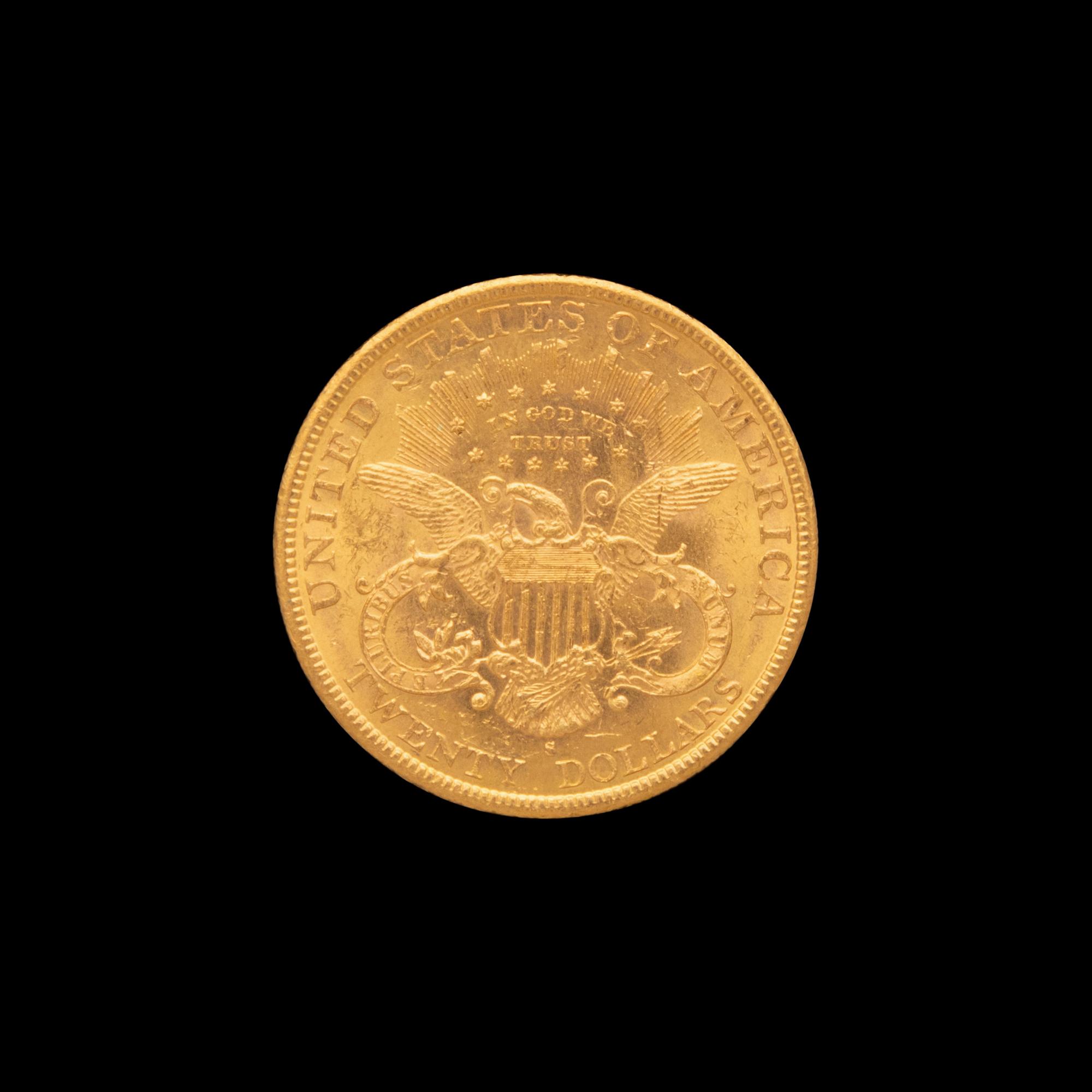An 1896 Liberty Head $20 Gold Coin