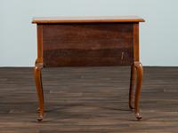 A Queen Anne Style Fan Carved Tiger Maple Dressing Table