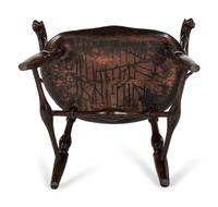 A Volute Carved Comb-Back Knuckle-Arm Windsor Armchair