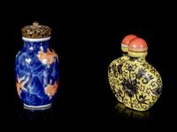 Two Chinese Porcelain Snuff Bottles