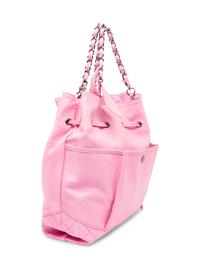 CHANEL, PINK LEATHER DRAWSTRING TOTE