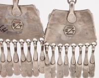 Silver Earrings, with Petit Point Turquoise Lot is located and will ship from Denver, Colorado.
