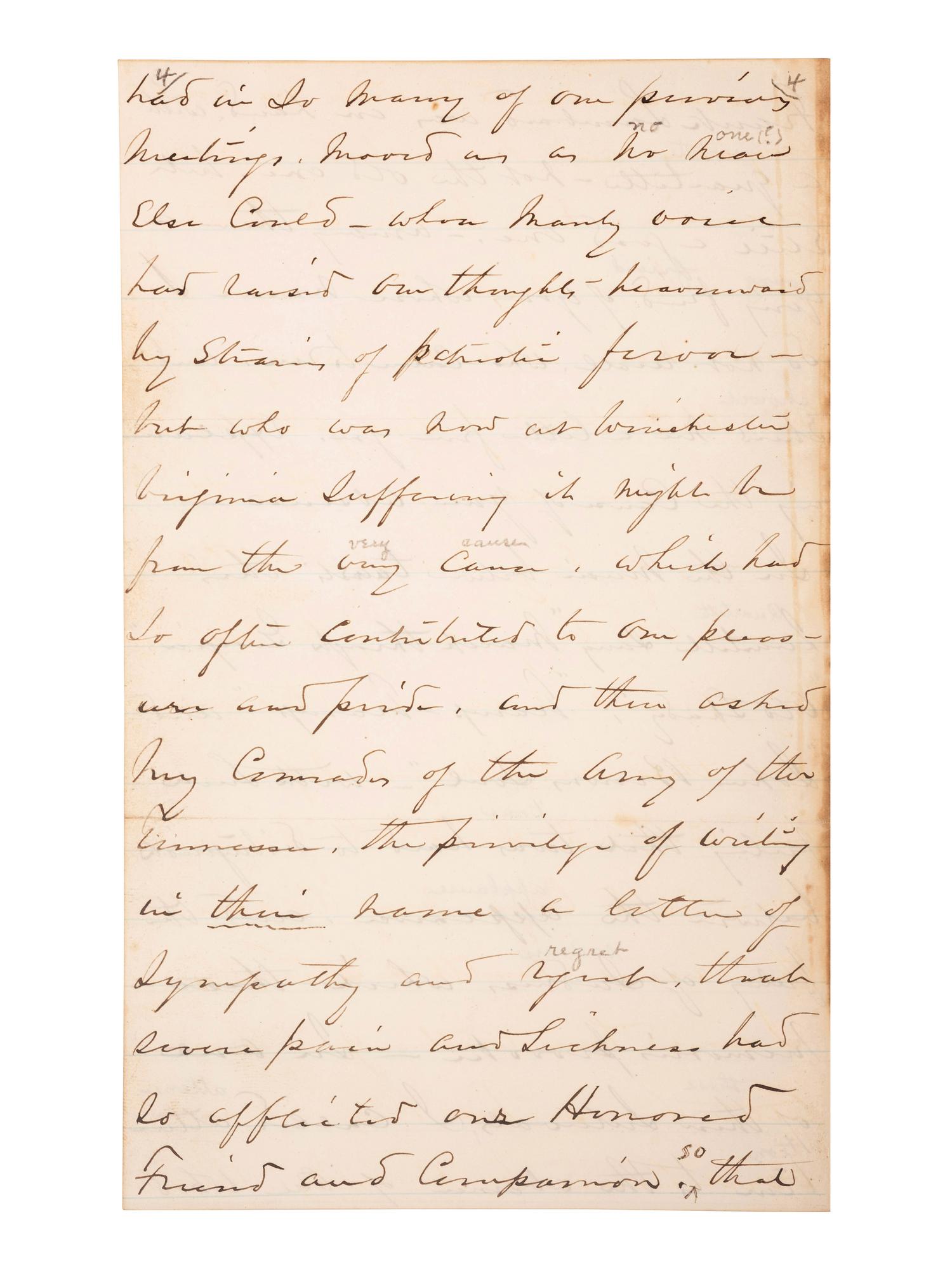 [CIVIL WAR]. A group of 3 autographed items, highlighted by: SHERMAN, William Tecumseh (1820-1891). Autograph letter signed ("W.T. Sherman") as Commanding General of the US Army. Washington, DC. 24 November 1874.