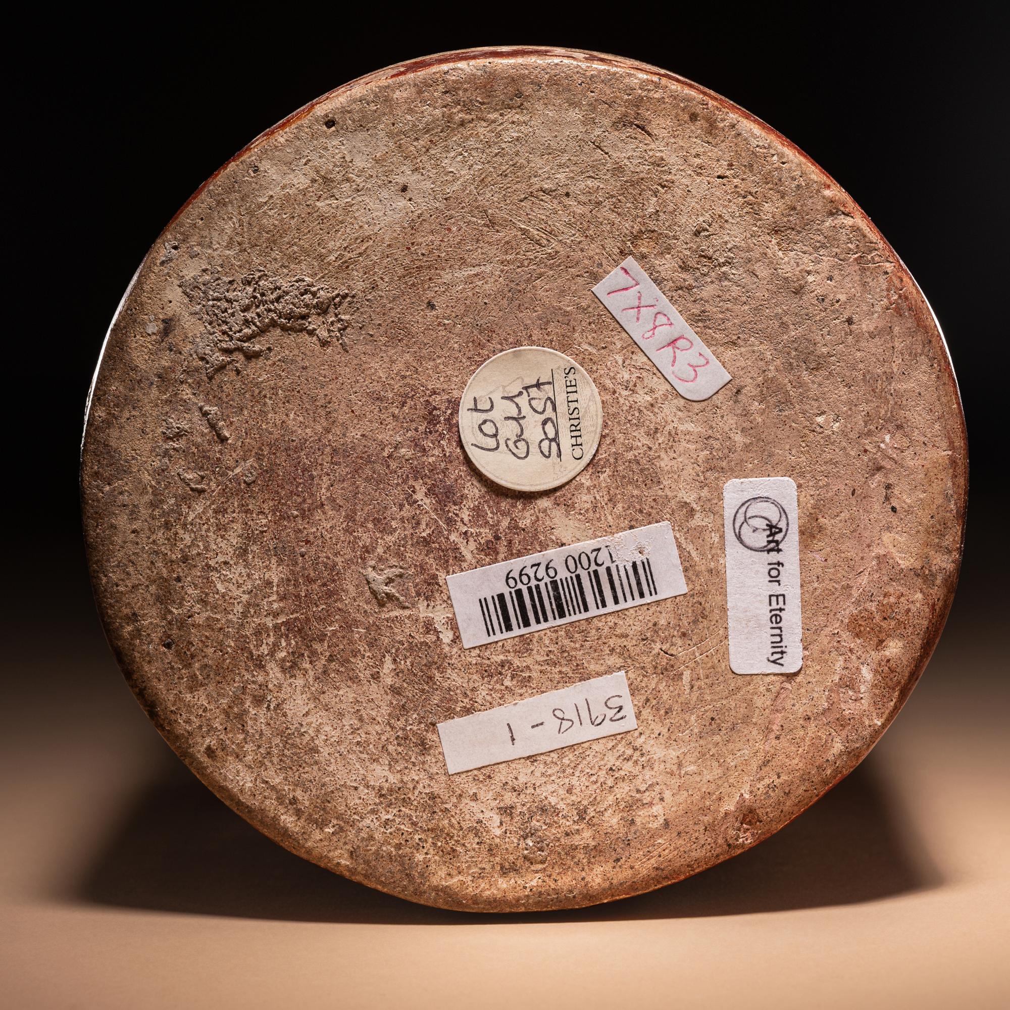A Maya Polychrome Cylinder Vessel