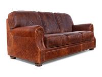 An Embossed Leather Upholstered Sofa