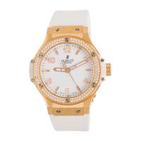 HUBLOT, 'BIG BANG' 18K ROSE GOLD AND DIAMOND WATCH
