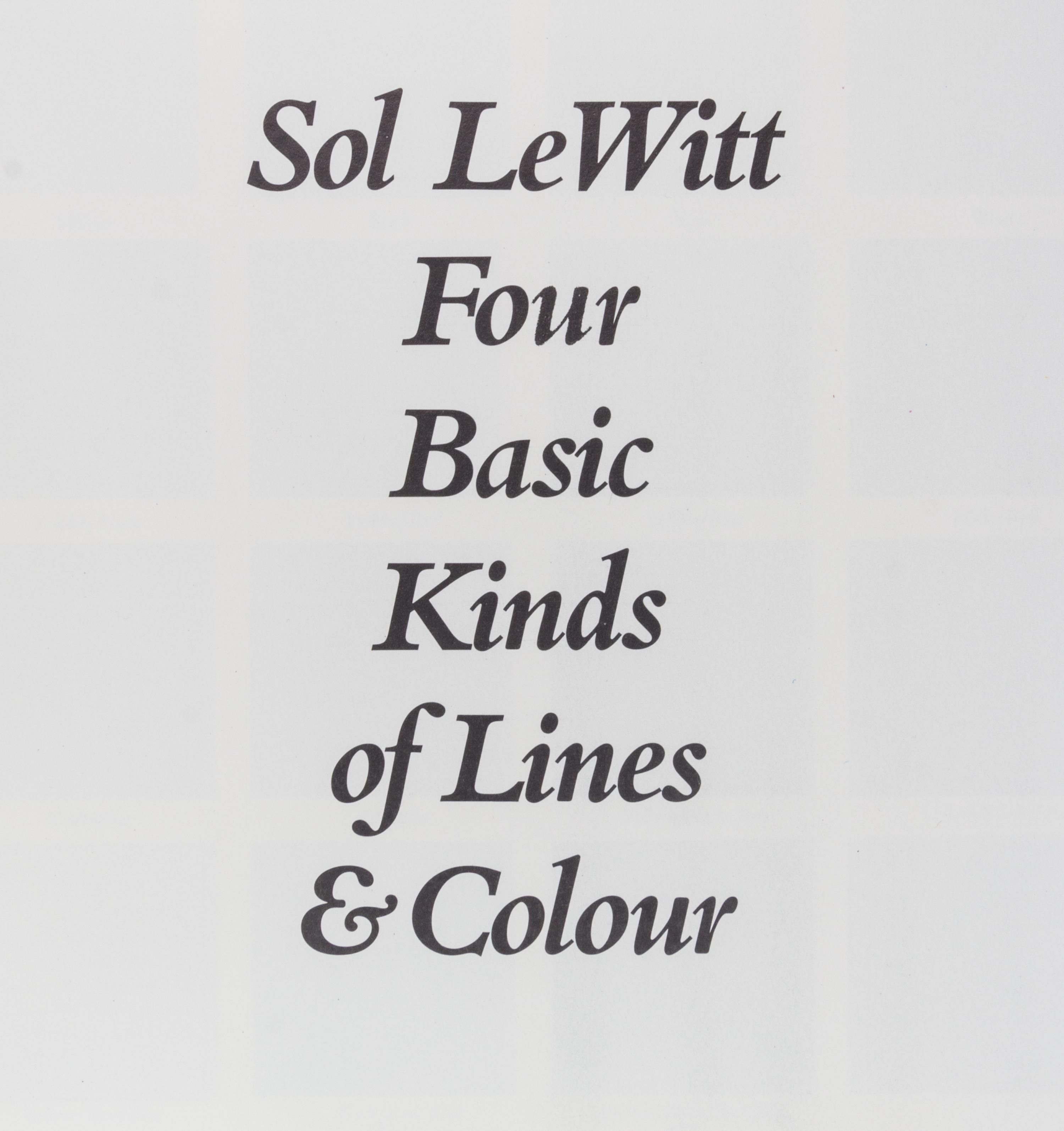 LEWITT, SOL. A group of 10 volumes.