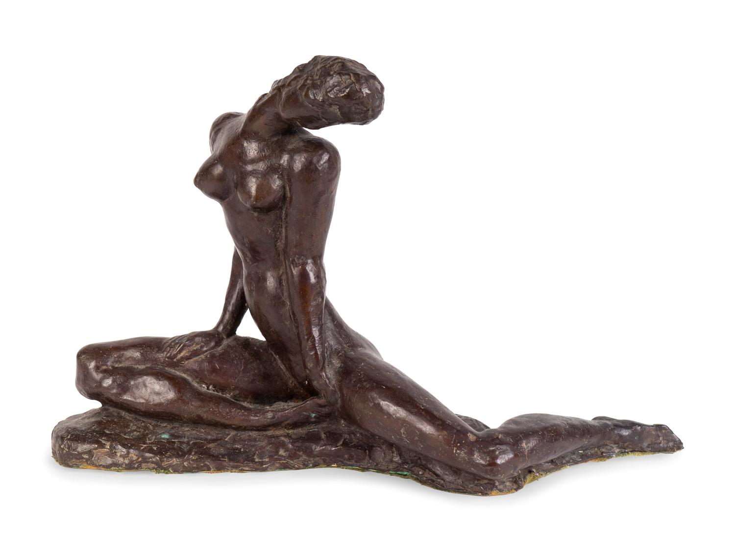 A Modernist Bronze Figure of a Nude — FIRST HALF 20TH CENTURY