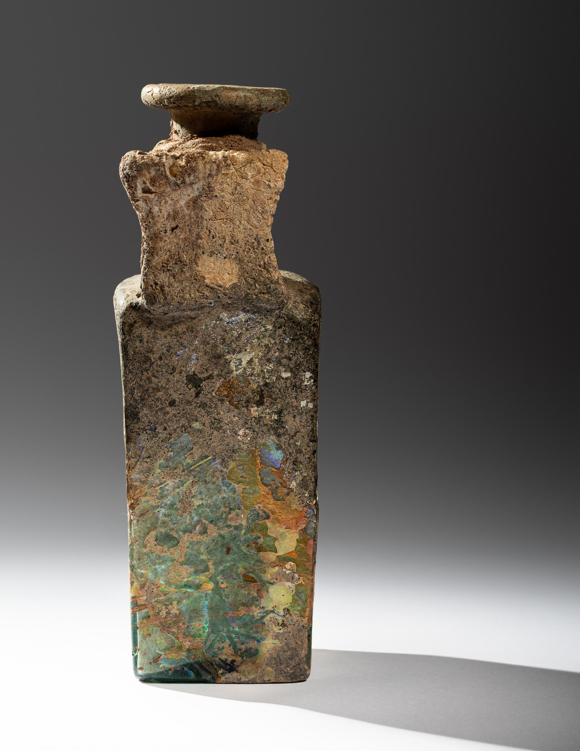 A Byzantine Green Glass Jug